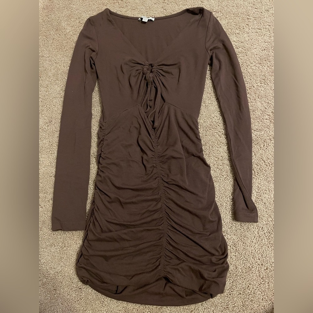 Long sleeve brown dress from subdued (European brand)